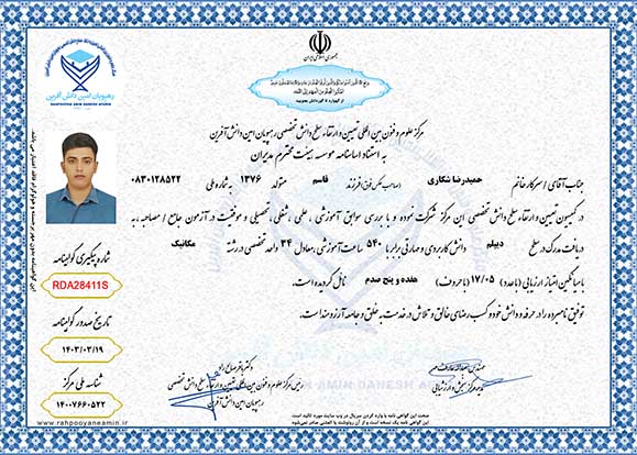 حمیدرضا شکاری در سطح