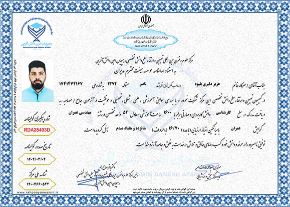عزیز دلیری بلیوه در سطح