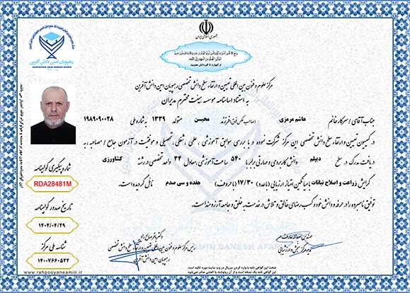 هاشم مرمزی در سطح
